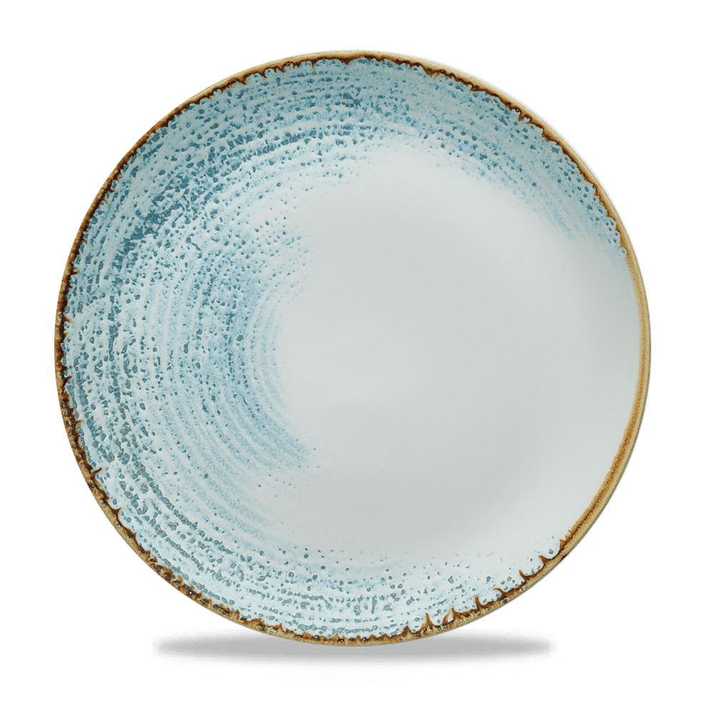Homespun Accents 11.25" Aquamarine Evolve Coupe Plate