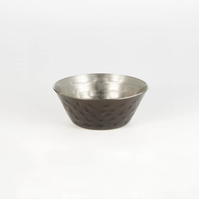 1.5 oz. Sauce Cup, Hammered Stainless Steel, Black