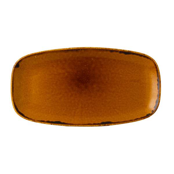 Harvest Brown 13.875" x 7.375" Oblong Tray