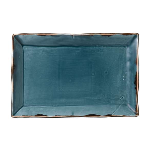 Harvest Blue 11.25" x 7.5" Rectangle Tray