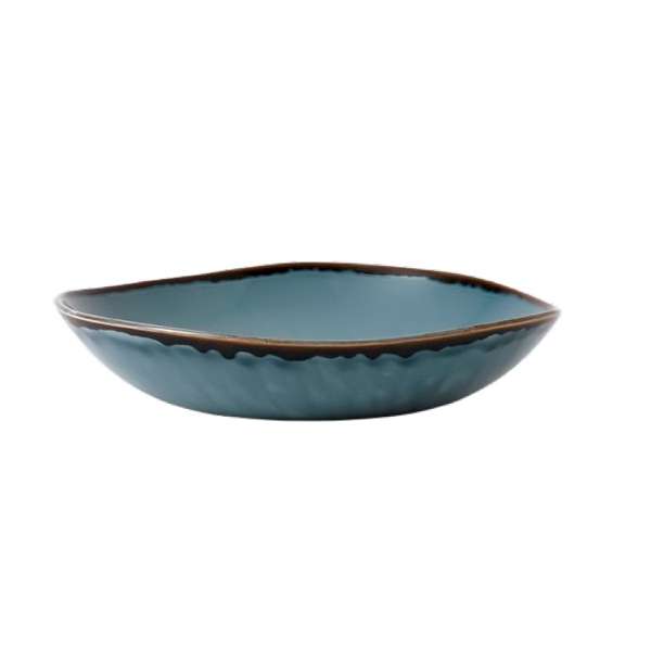 Harvest Blue 38 oz. Organic Coupe Bowl