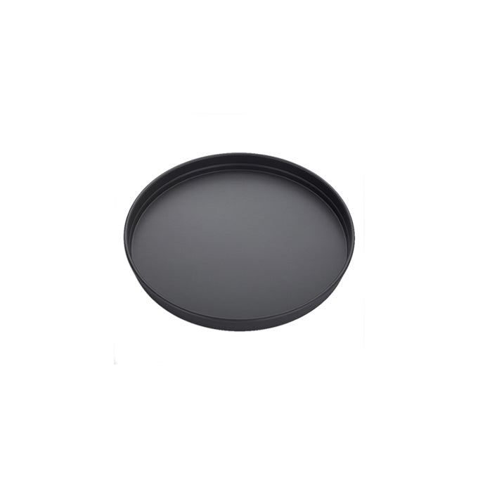 7" x 1-1/2" Straight-Sided Hard Coat Aluminum Pizza Pan, Stacking