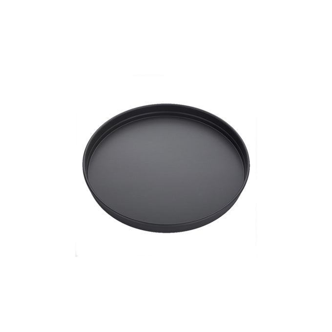 8" x 1-1/2" Straight-Sided Hard Coat Aluminum Pizza Pan, Stacking