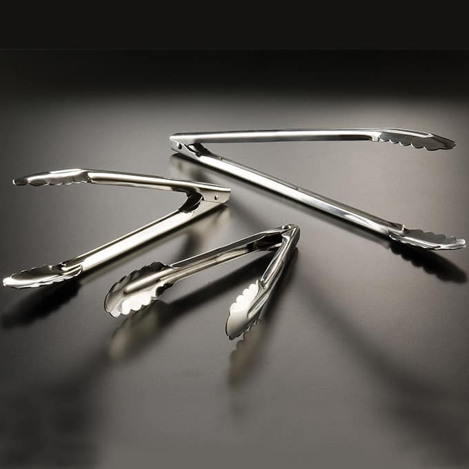 12"L Stainless Steel Utility Tongs
