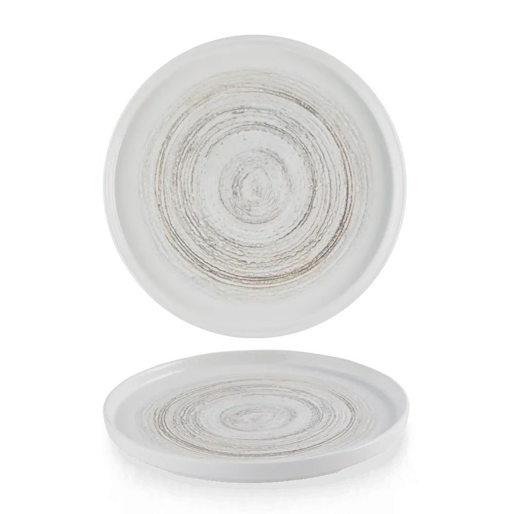 Walled Plate, 10-2/8" dia., Elements, Dune (US Stocked Item) (order per case only)
