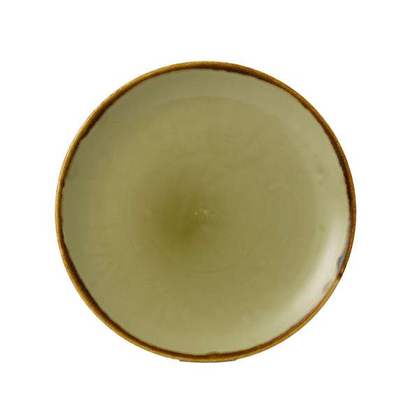 Harvest Green Coupe Plate 8.67"