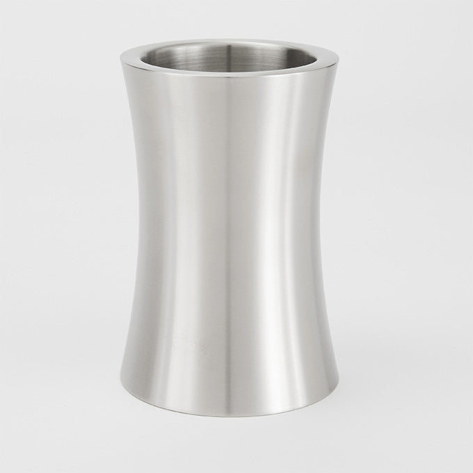 5-1/4"D x 8"H Double Wall Brushed Stainless Steel Wine Cooler