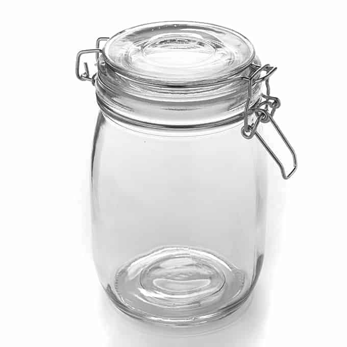 Mason Jar, 35 oz., Glass, Clear