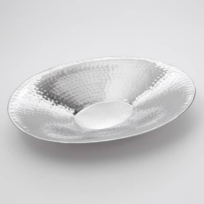 144 oz. Oval Serving Bowl, Hammered Finish