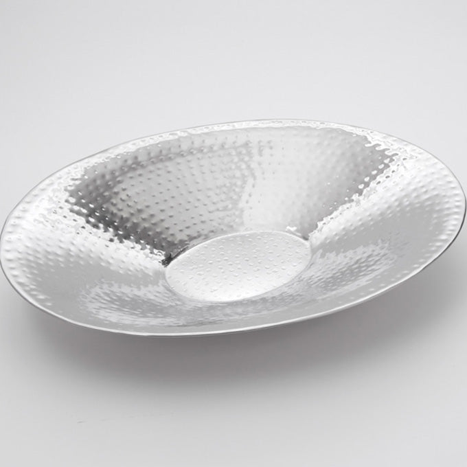 192 oz. Oval Serving Bowl, Hammered Finish