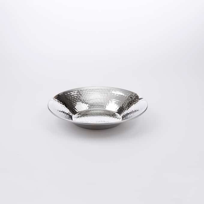 34 oz. Round Serving Bowl, Hammered Finish