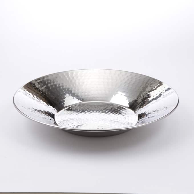 168 oz. Round Serving Bowl, Hammered Finish