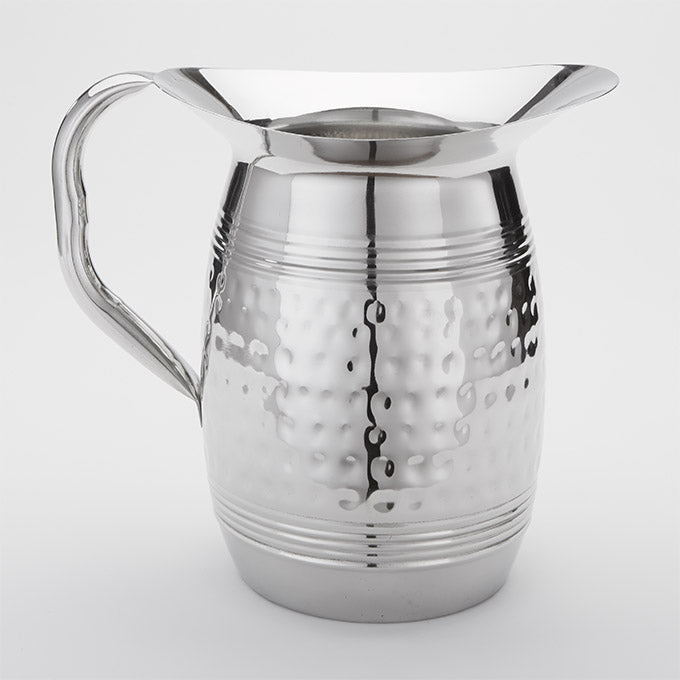 100 oz. Pitcher, Hammered Stainless Steel