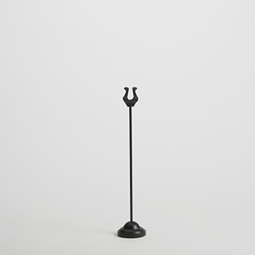 12"H Black Harp Weighted Number Stand