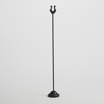 18"H Black Harp Weighted Number Stand