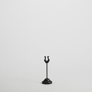 4"H Black Harp Weighted Number Stand
