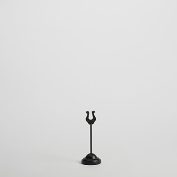 6"H Black Harp Weighted Number Stand
