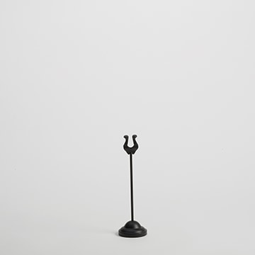8"H Black Harp Weighted Number Stand