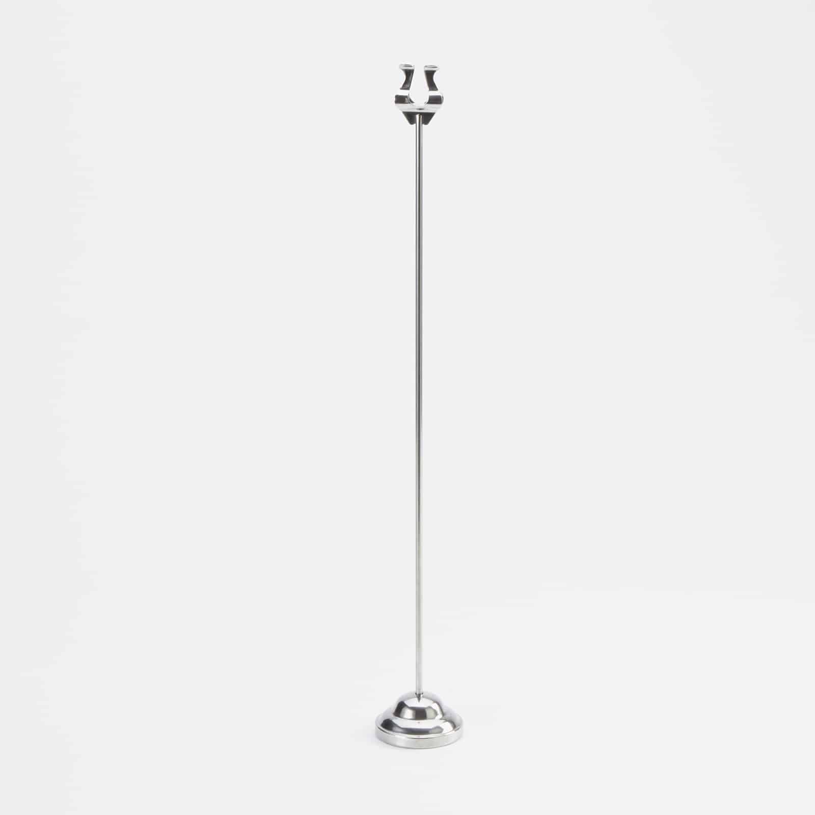 18"H Chrome Harp Weighted Number Stand
