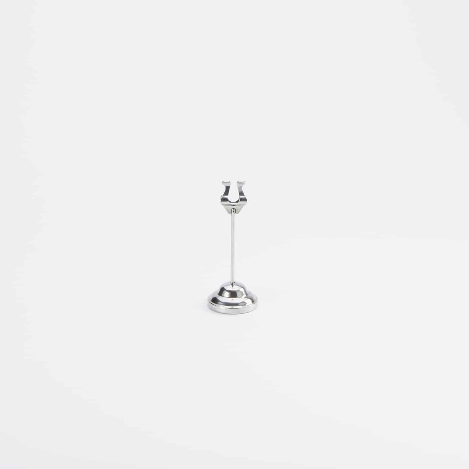 6"H Chrome Harp Weighted Number Stand