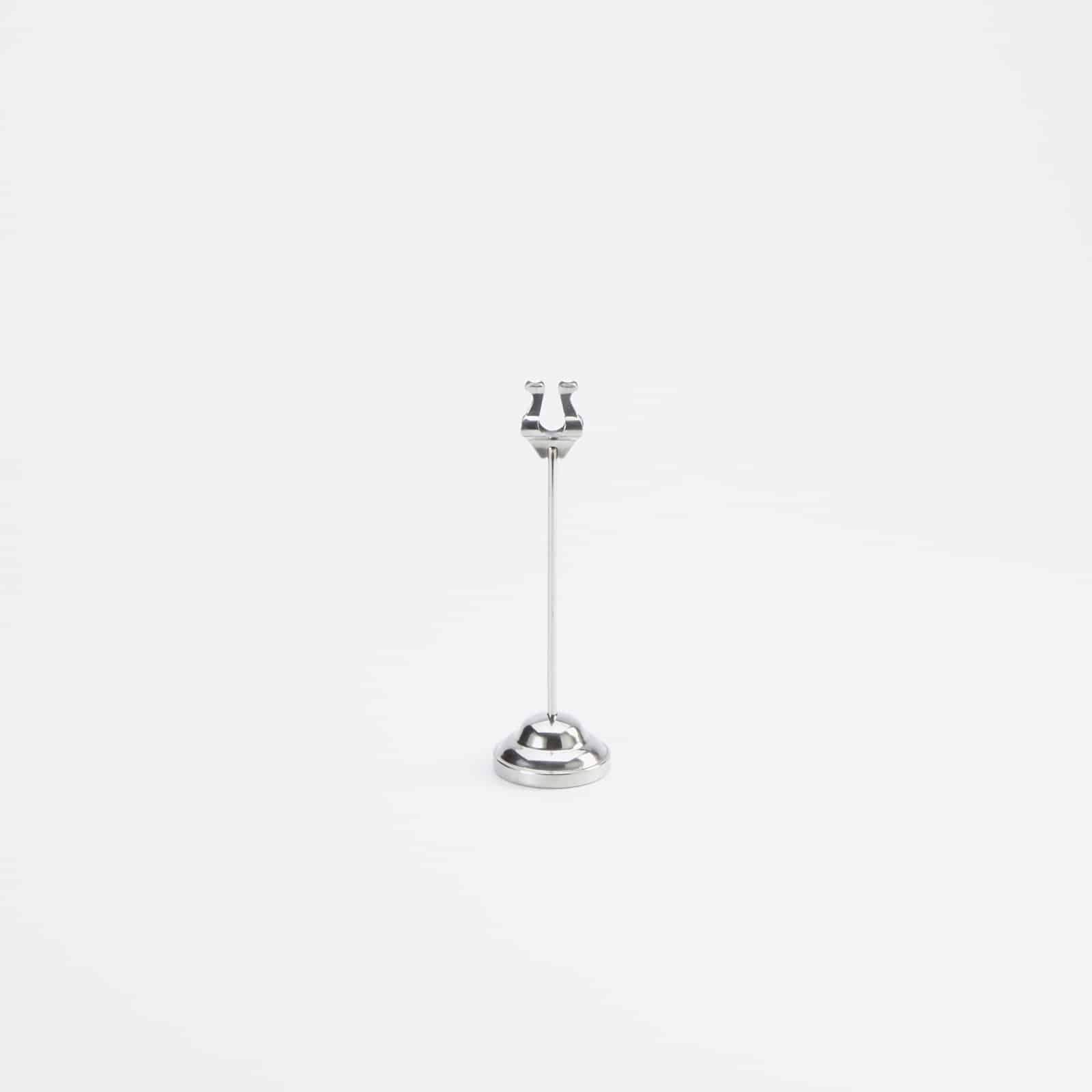 8"H Chrome Harp Weighted Number Stand