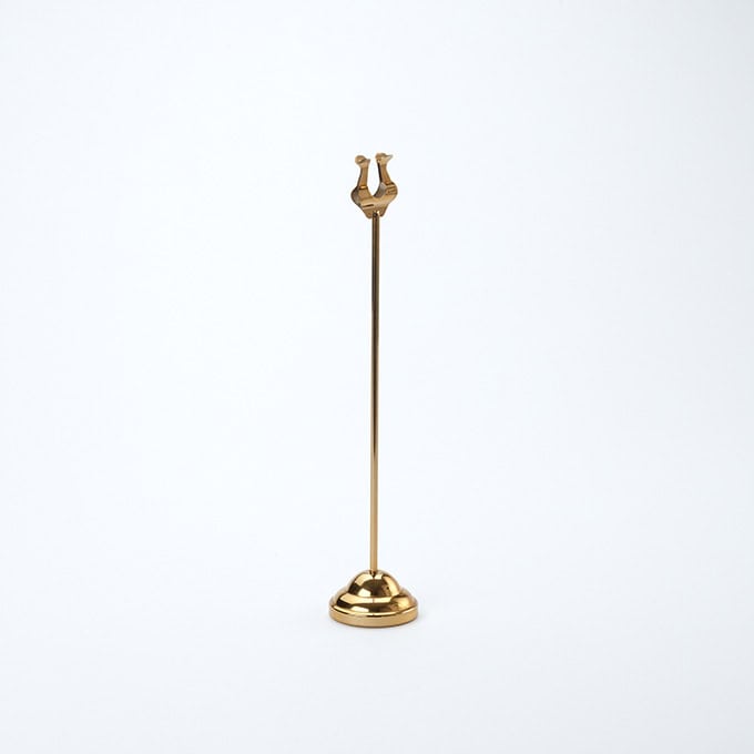 12"H Gold Harp Weighted Number Stand