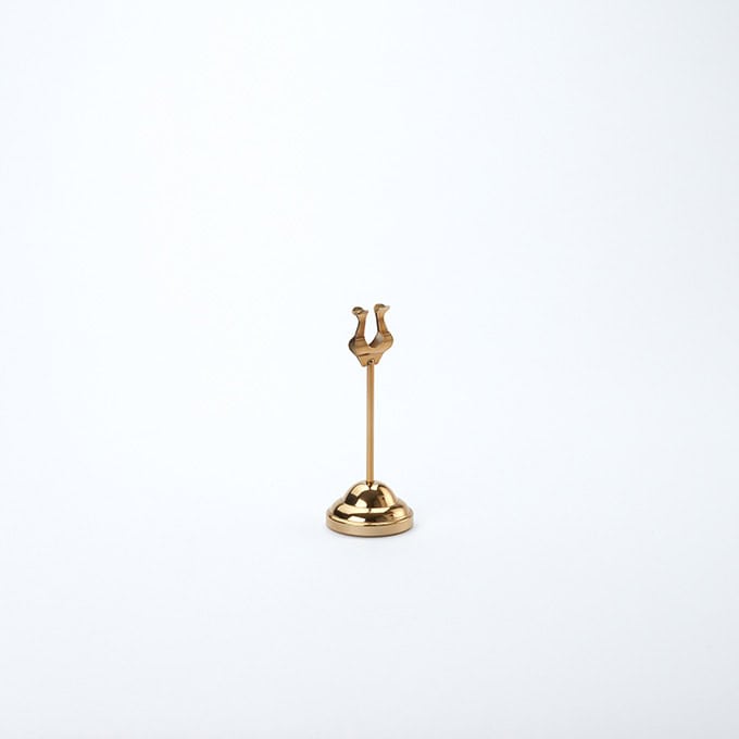 6"H Gold Harp Weighted Number Stand
