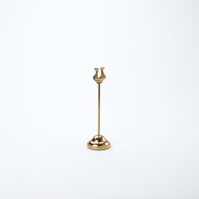 8"H Gold Harp Weighted Number Stand