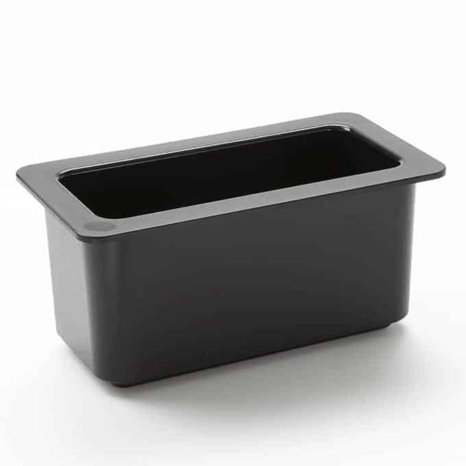 1/3 SIze Polycarbonate Beverage Tub Insert, Black