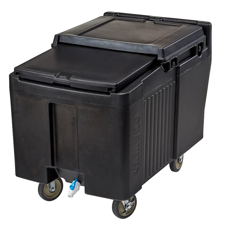 lidingLid™ Ice Caddy, mobile, 29-1/4"H, 175 lb. capacity, Black