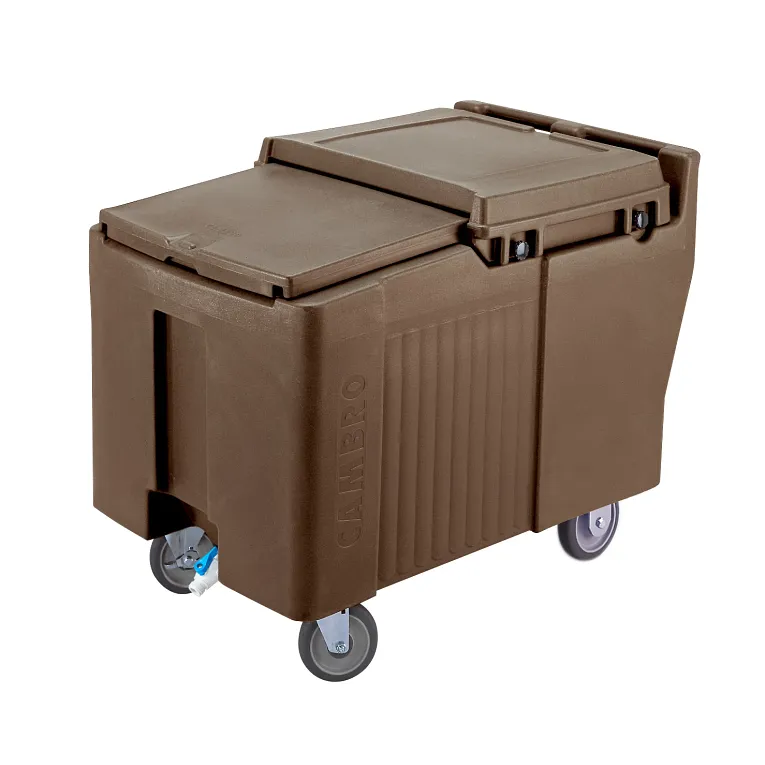 lidingLid™ Ice Caddy, mobile, 29-1/4"H, 175 lb. capacity, Dark Brown