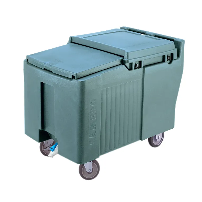 lidingLid™ Ice Caddy, mobile, 29-1/4"H, 175 lb. capacity, Slate Blue