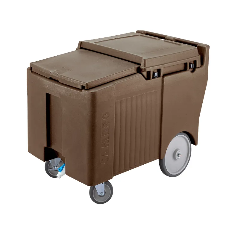 lidingLid™ Ice Caddy, mobile, 29-1/4"H, 175 lb. capacity, Dark Brown