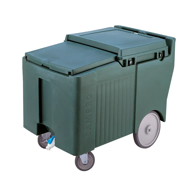 lidingLid™ Ice Caddy, mobile, 29-1/4"H, 175 lb. capacity, Granite Grey