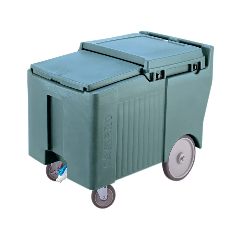 lidingLid™ Ice Caddy, mobile, 29-1/4"H, 175 lb. capacity, Slate Blue