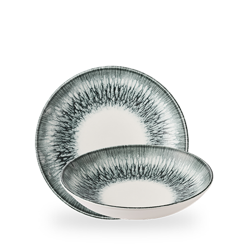 Inked Lumé 9.80" Black Coupe Bowl