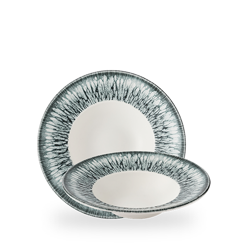 Inked Lumé 9.40" Black Bowl