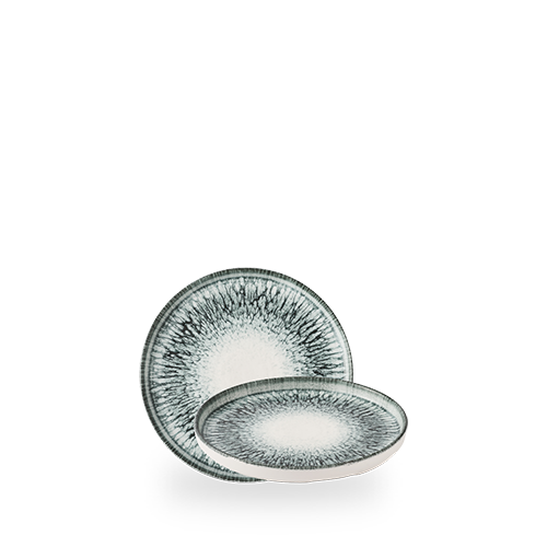 Inked Lumé 6" Black Walled Plate