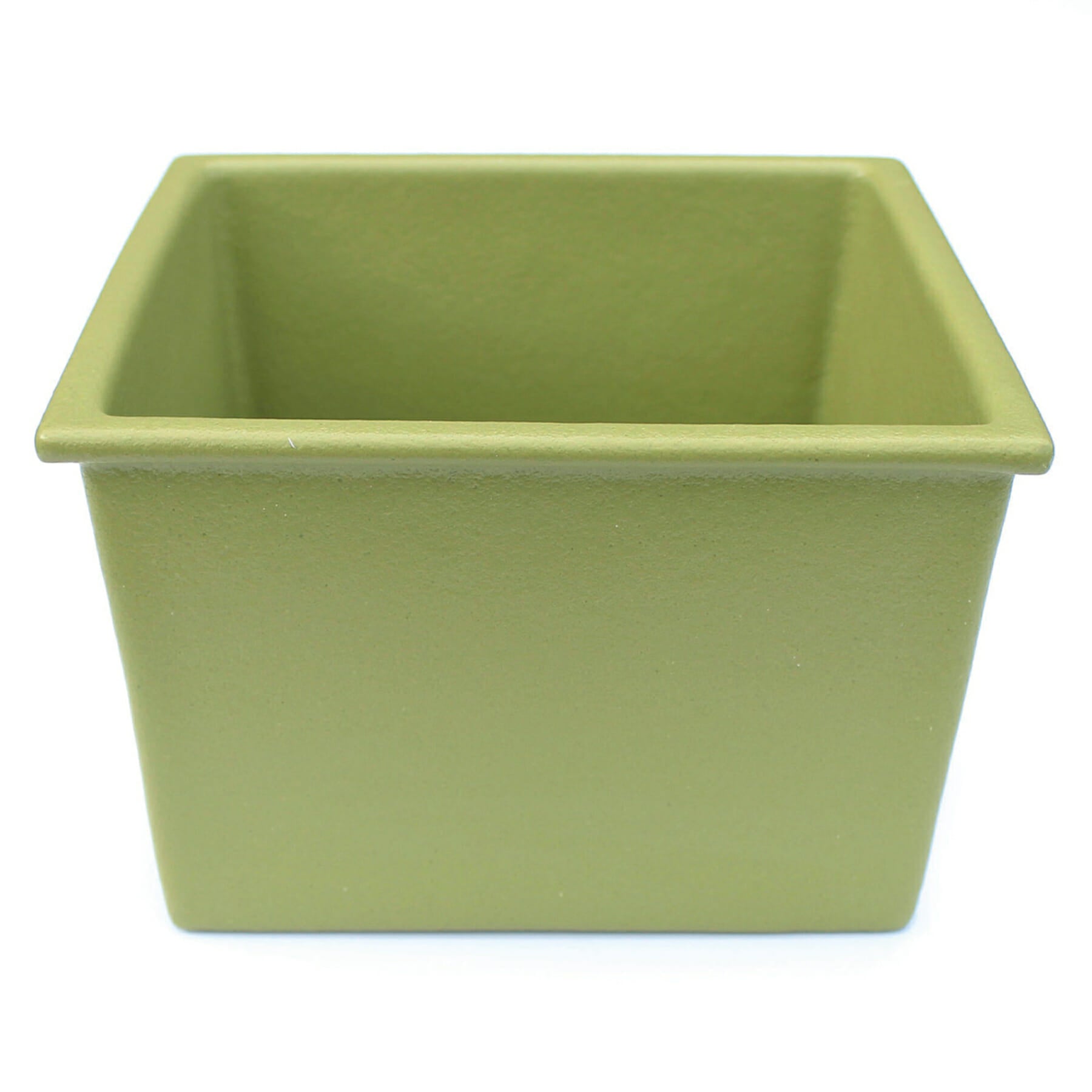 Bugambilia Salad Bar Bowl 57.5 oz Square, Willow Green