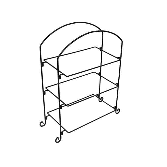 Ironworks Stand Platter, 24-1/2"L x 12-9/16"W x 32-3/8"H