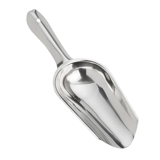 Ice Scoop, 4 oz., 9-3/8" x 3-1/4", Stainless Steel
