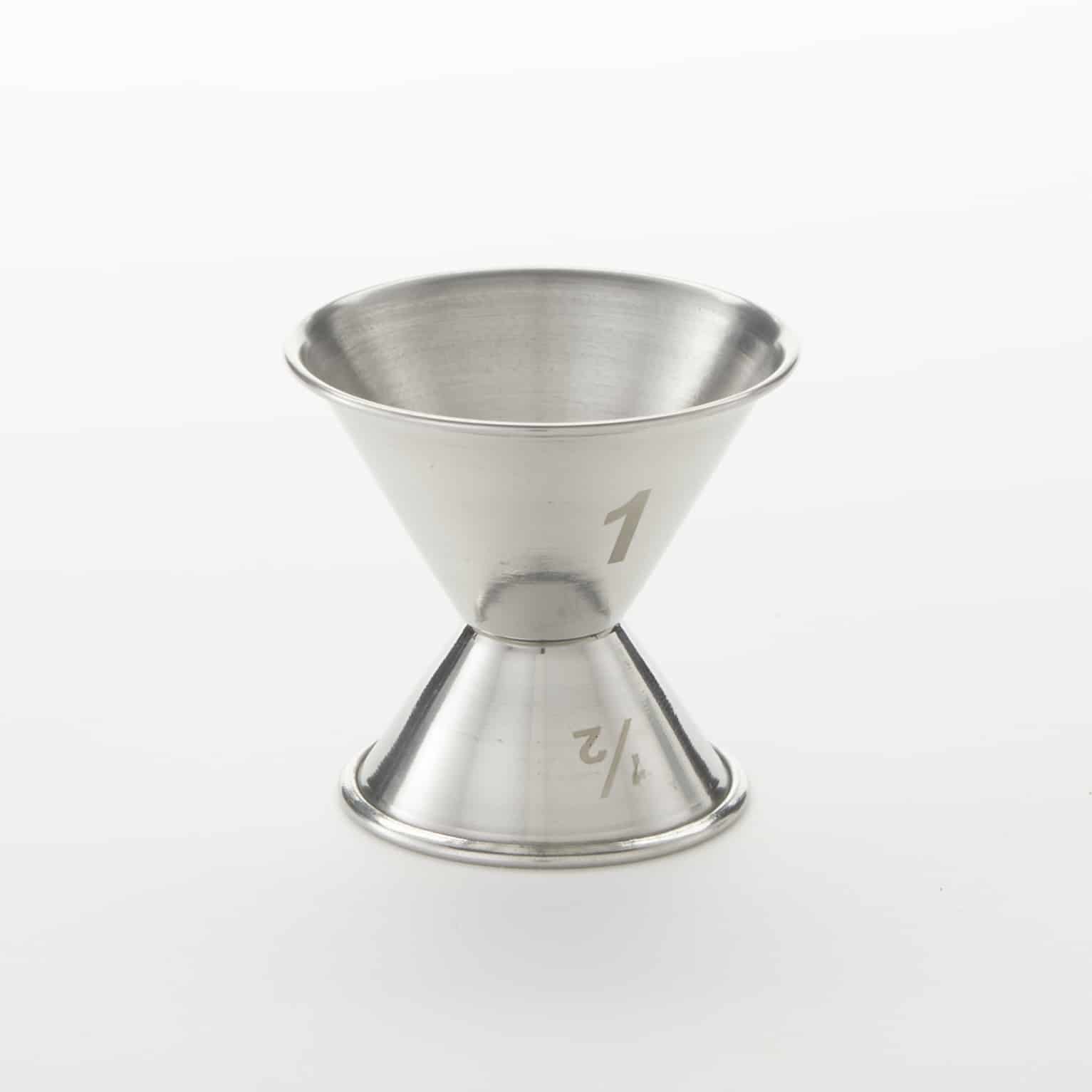 1/2 x 1 oz. Jigger, Satin Finish