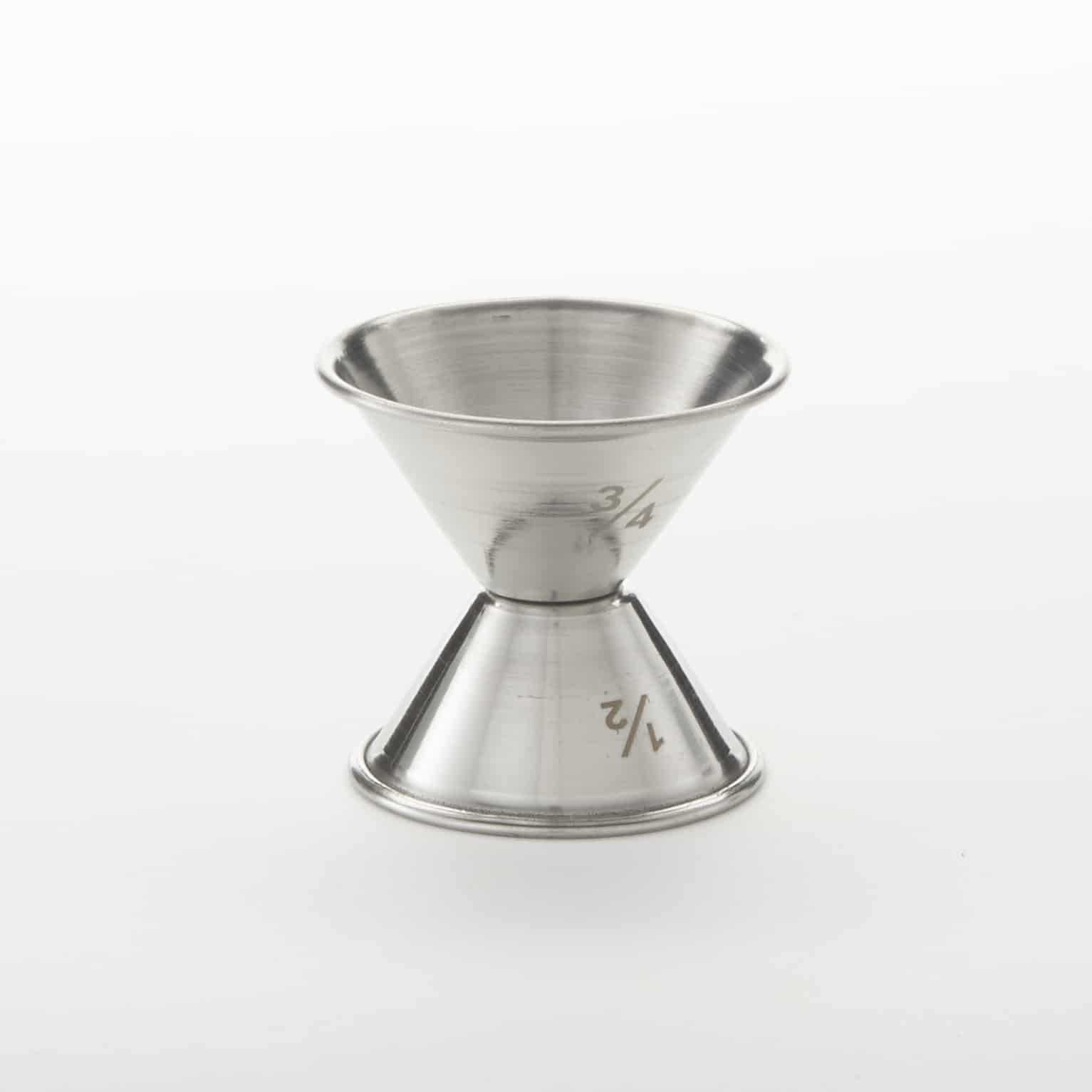 1/2 x 3/4 oz. Jigger, Satin Finish