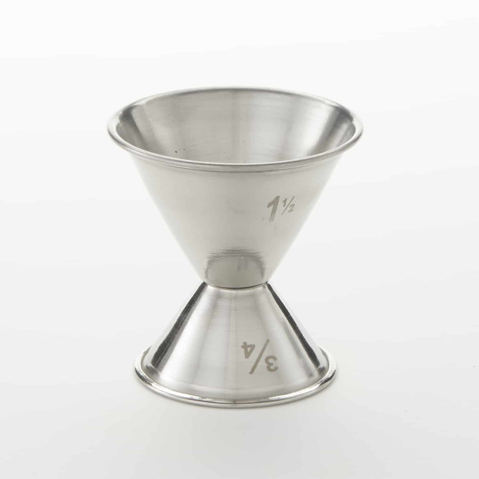 3/4 x 1-1/2 oz. Jigger, Satin Finish