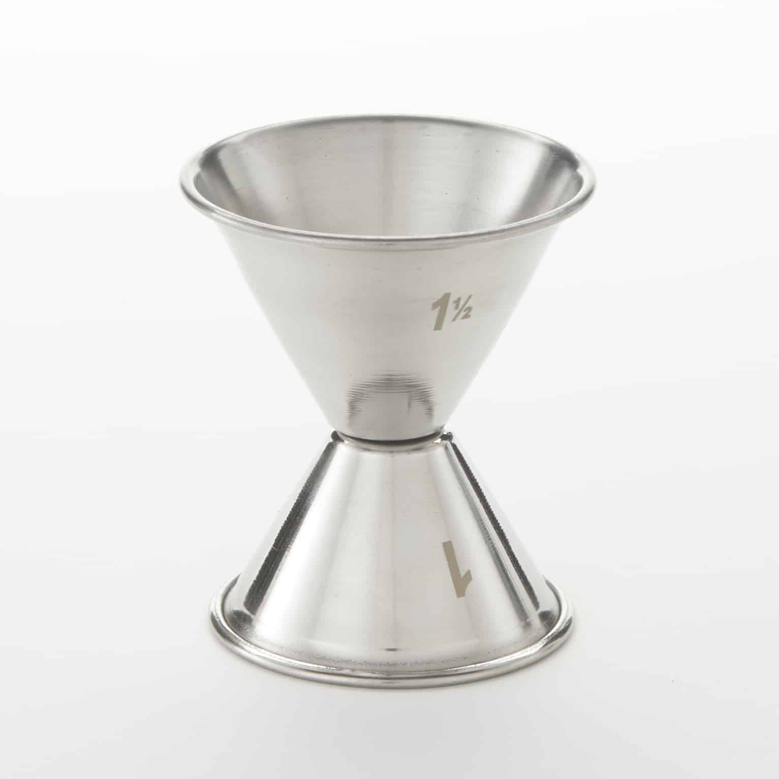 1 x 1-1/2 oz. Jigger, Satin Finish