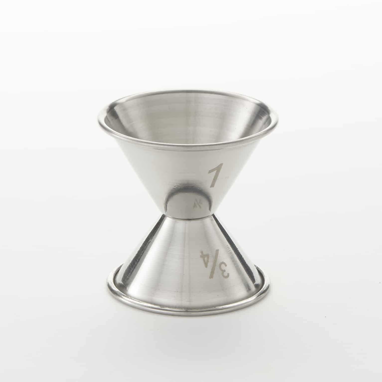 3/4 x 1 oz. Jigger, Satin Finish