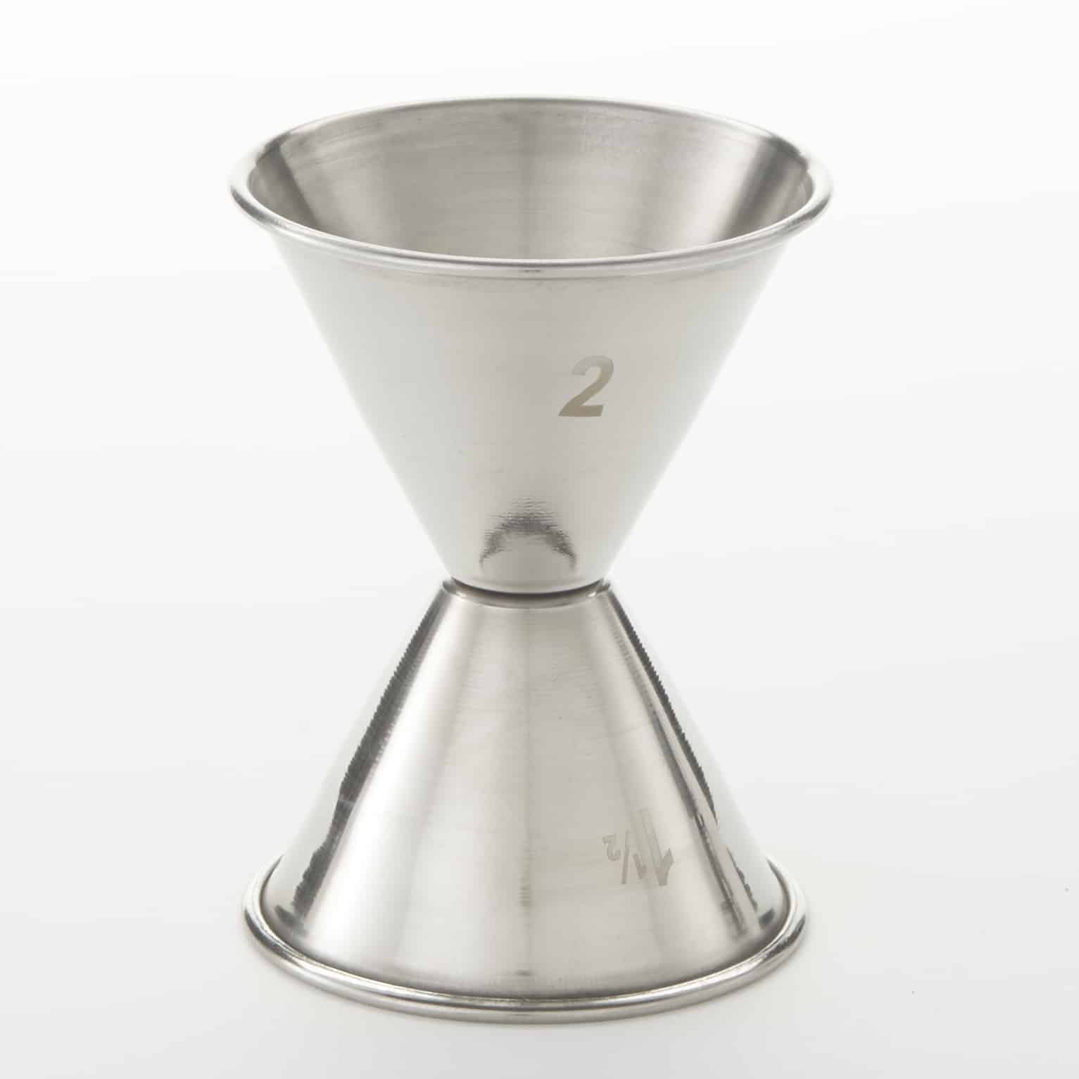 1-1/2 x 2 oz. Jigger, Satin Finish