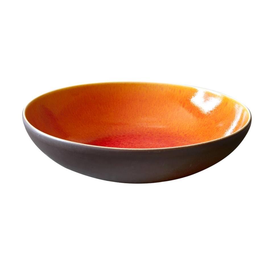 Jars Tourron 9.05” Orange Pasta Plate Deep