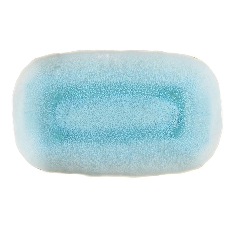 Jars Plume 15.4” x 9.1” Blue Rectangular Dish