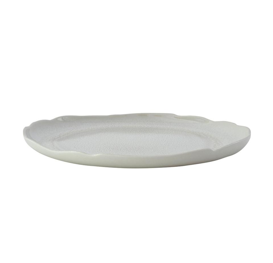 Jars Plume 12.4” x 12.4” White Pie Dish/Platter